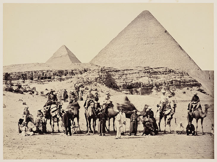 The Prince of Wales and Group at the Pyramids, Giza, Egypt (1862), Francis Bedford.