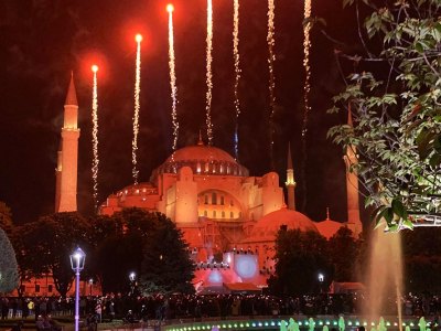 Hagia Sophia, Istanbul, photographed on 29 May 2020.