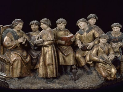 School scene (early 16th century), France.