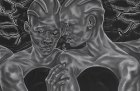 To See and To Know; Future Lovers from A Countervailing Theory (2019), Toyin Ojih Odutola.