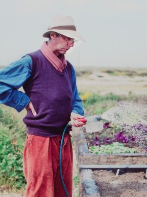 Derek Jarman at Prospect Cottage (detail; c. 1990).