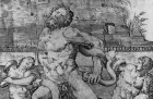 Laocoön and his sons being attacked by serpents (16th century), Marco Dente.