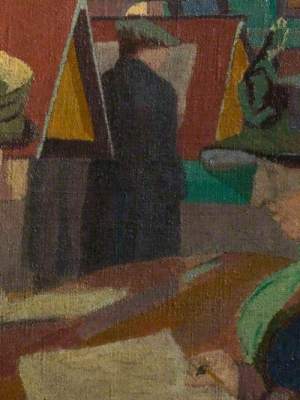 Chelsea Public Library (detail; 1920), Malcolm Drummond.
