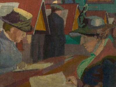 Chelsea Public Library (detail; 1920), Malcolm Drummond.
