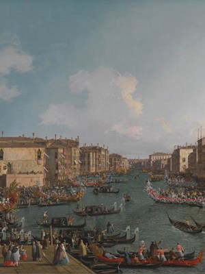 A Regatta on the Grand Canal, (c. 1740), Canaletto. National Gallery, London