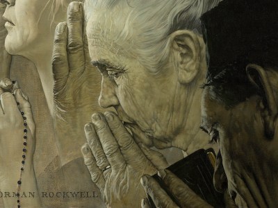 Freedom of Worship (detail; 1943), Norman Rockwell.