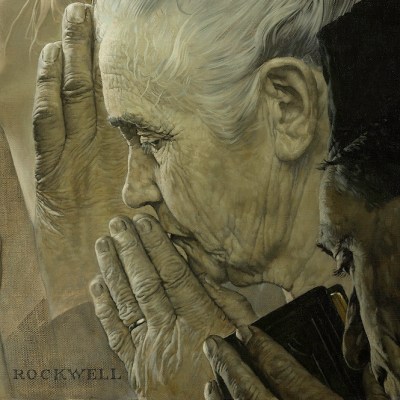 Freedom of Worship (detail; 1943), Norman Rockwell.