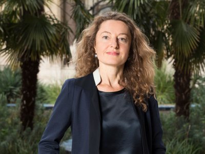 Delphine Levy, in the garden of the Petit Palais.