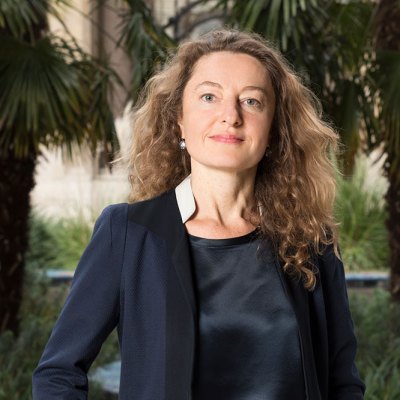 Delphine Levy, in the garden of the Petit Palais.