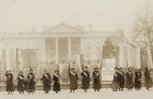 Suffragists on the picket line in front of the White House in 1917. National Woman’s Party Records, Manuscript Division, Library of Congress