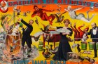 Comedians de Mephisto Co. Allied with Le Roy-Talma-Bosco (detail; 1905), Adolph Friedländer.