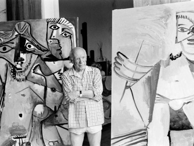 Pablo Picasso at his home and studio in Mougins, south of France, on October 13, 1971. Photo: Ralph Gatti/AFP via Getty Images