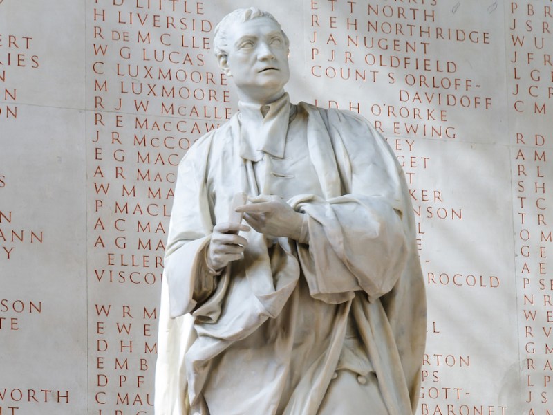 Statue of Isaac Newton (1755), Louis François Roubiliac, Trinity College, Cambridge