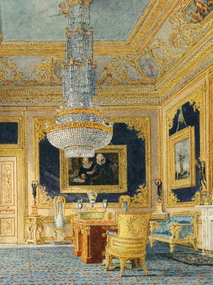 Carlton House: the Blue Drawing Room (detail; c. 1816), Charles Wild