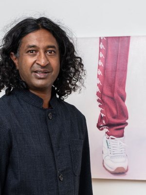 Niru Ratnam in his new gallery.