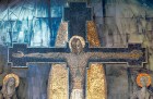 A detail of George Mayer-Marton’s mosaic and fresco before the latter was painted over.