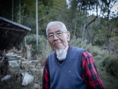 Ryoji Koie photographed outside his studio in Japan in 2017.