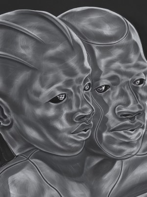 Imitation Lesson; Her Shadowed Influence from ‘A Countervailing Theory’ (2019), Toyin Ojih Odutola. Courtesy the artist and Jack Shainman Gallery, New York; © © Toyin Ojih Odutola