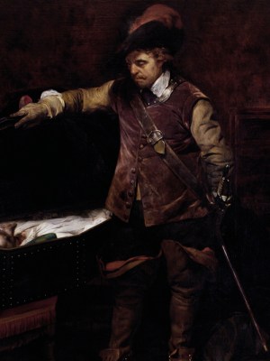 Cromwell and Charles I (detail; 1831), Paul Delaroche.