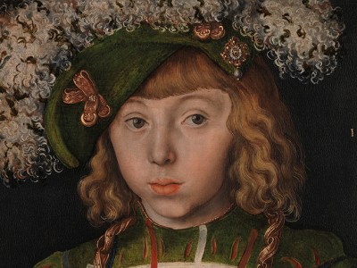 Portrait of Johann Friedrich the Magnanimous (detail; 1509), Lucas Cranach the Elder.