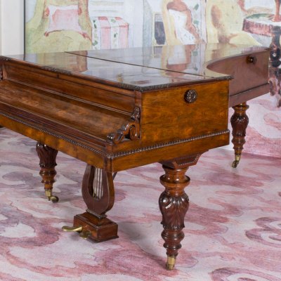 Chopin’s last piano, a wing piano manufactured by Ignace Pleyel & Companie, Paris (1848). Fryderyk Chopin Museum, Warsaw