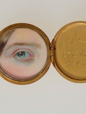 Eye miniature of Victoria, Princess Royal, probably commissioned by Queen Victoria in 1857.