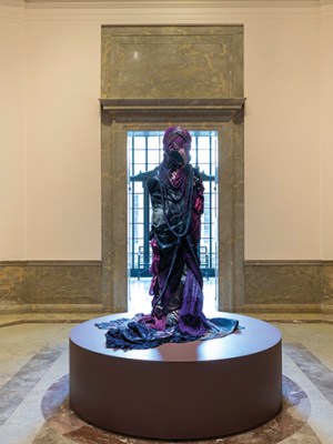 Grace Stands Beside by Shinique Smith, installed at the Baltimore Museum of Art (until 3 January 2021).