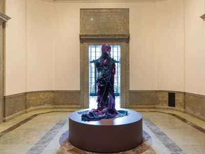 Grace Stands Beside by Shinique Smith, installed at the Baltimore Museum of Art (until 3 January 2021).