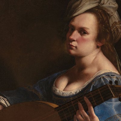 Self-Portrait as a Lute Player (detail; c. 1615–17), Artemisia Gentileschi. Wadsworth Atheneum Museum of Art, Hartford
