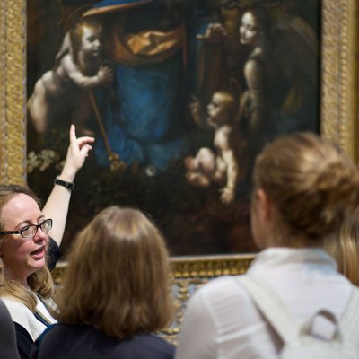 A museum visit conducted by the education charity Art History Link-Up.