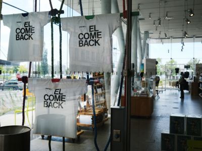 The gift shop at the newly reopened Whitney Museum of American Art, New York, in September 2020.