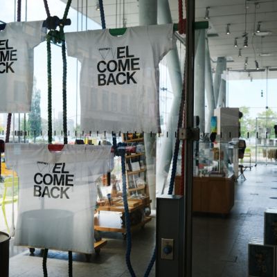 The gift shop at the newly reopened Whitney Museum of American Art, New York, in September 2020.