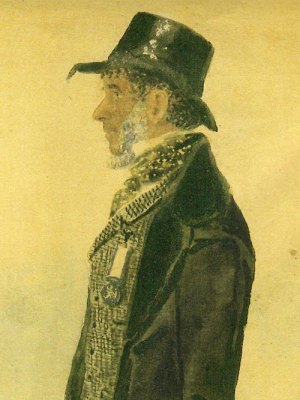 John Simmons (detail; 1847), artist unknown.