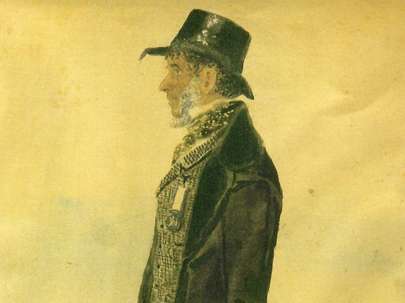John Simmons (detail; 1847), artist unknown.