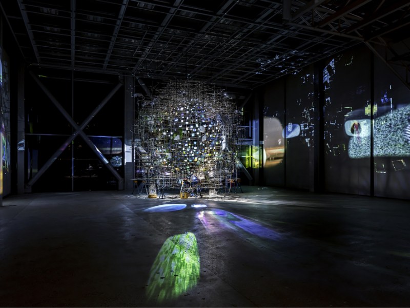 Installation view of ‘Night into Day’ at the Fondation Cartier, Paris, in October 2020.