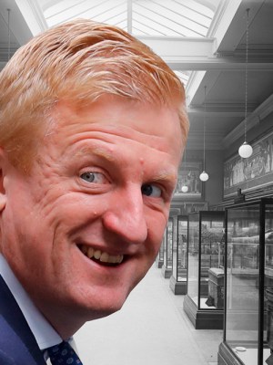 Oliver Dowden, Secretary of State for Digital, Culture, Media and Sport. Photos: Tolga Akmen/AFP; Fox Photos/Getty Images