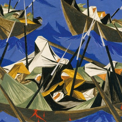 Panel 10 (detail) (1954) from ‘Struggle: From the History of the American People (1954–56), Jacob Lawrence. Metropolitan Museum of Art. © The Jacob and Gwendolyn Knight Lawrence Foundation, Seattle/Artists Rights Society (ARS), New York