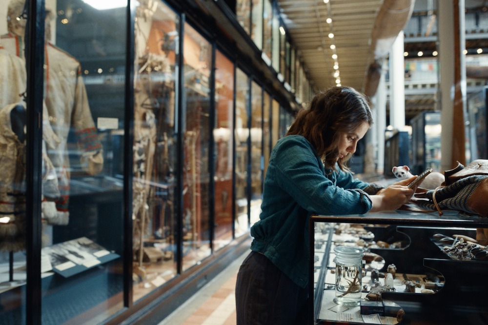 Lyra Belacqua in the Pitt Rivers Museum, Oxford.