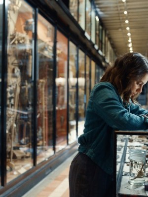 Lyra Belacqua in the Pitt Rivers Museum, Oxford.