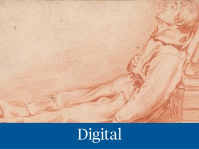 A Life Study: A Monk Sleeping against a Pile of Books
