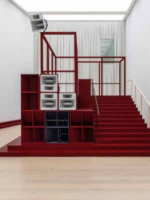 Installation view of 'Bergama Stereotip' by Cevdet Erek, Arter, Istaanbul, 2019–20.