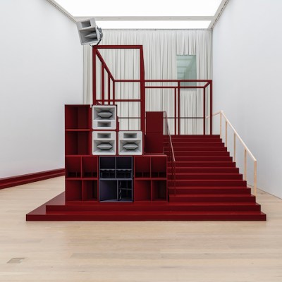 Installation view of 'Bergama Stereotip' by Cevdet Erek, Arter, Istaanbul, 2019–20.