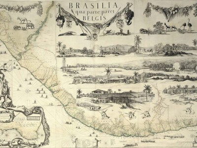 Map of Brazil from the Klencke Atlas (c. 1660), Johannes Klencke.