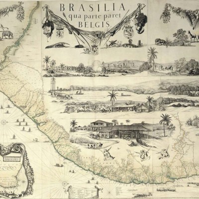 Map of Brazil from the Klencke Atlas (c. 1660), Johannes Klencke.