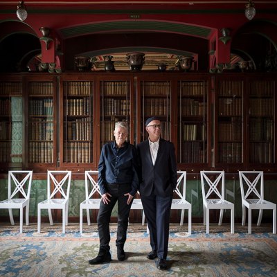 Langlands & Bell in the Library-Dining Room with Grand Tour (2020). Photo: Gareth Gardner