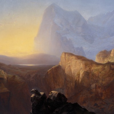 The Eiger at Sunrise (1844), Alexandre Calame