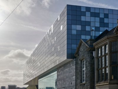 View of the extension on the back of the former Museum and Art Gallery and Central Library.