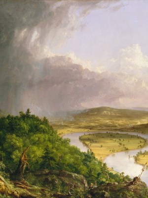 View from Mount Holyoke, Northampton, Massachusetts, after a Thunderstorm – The Oxbow (1836), Thomas Cole. The Metropolitan Museum of Art, New York