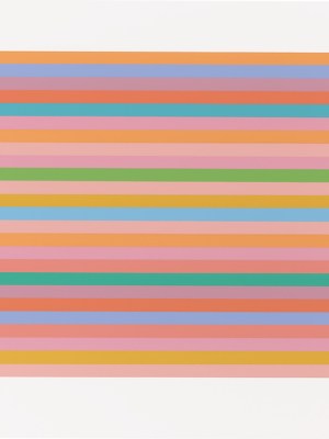 Rose Horizontal (2018), Bridget Riley.