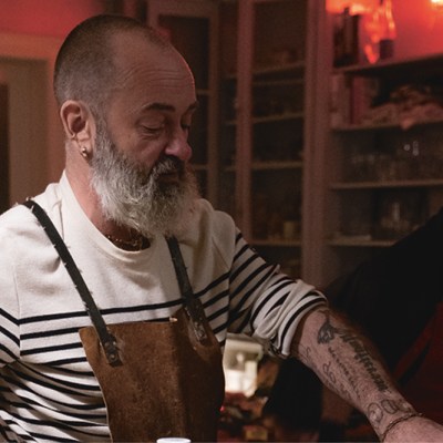 Douglas Gordon preparing Cullen skink